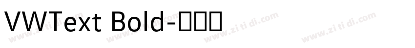 VWText Bold字体转换